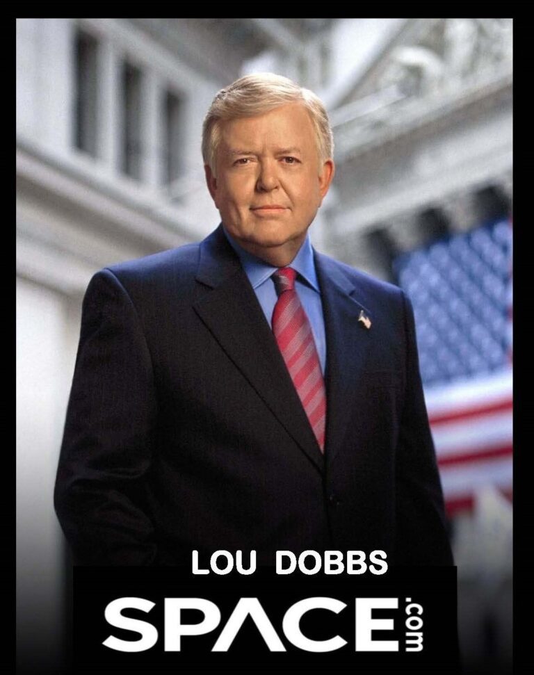 A poster of the character lou dobbs.